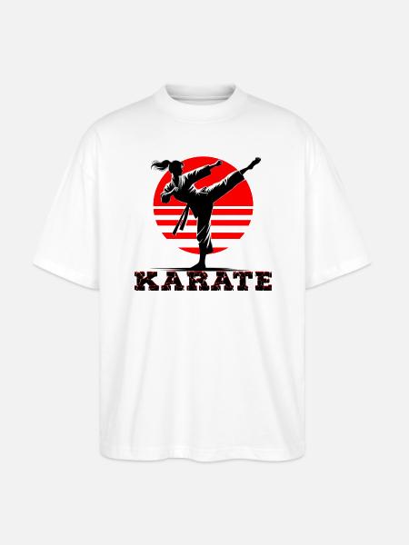 Karate - Stanley/Stella Oversized Unisex Organic T-shirt Blaster 2.0 - white