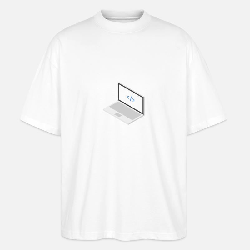 Laptop - Stanley/Stella Oversized Unisex Bio T-Shirt Blaster 2.0 - Weiß