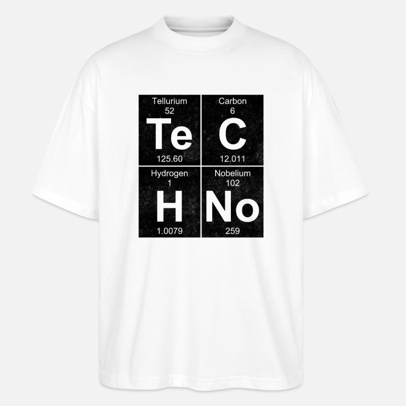 TeCHNo ELEMENT BLOCKS - Stanley/Stella Oversized Unisex Bio T-Shirt Blaster 2.0 - Weiß