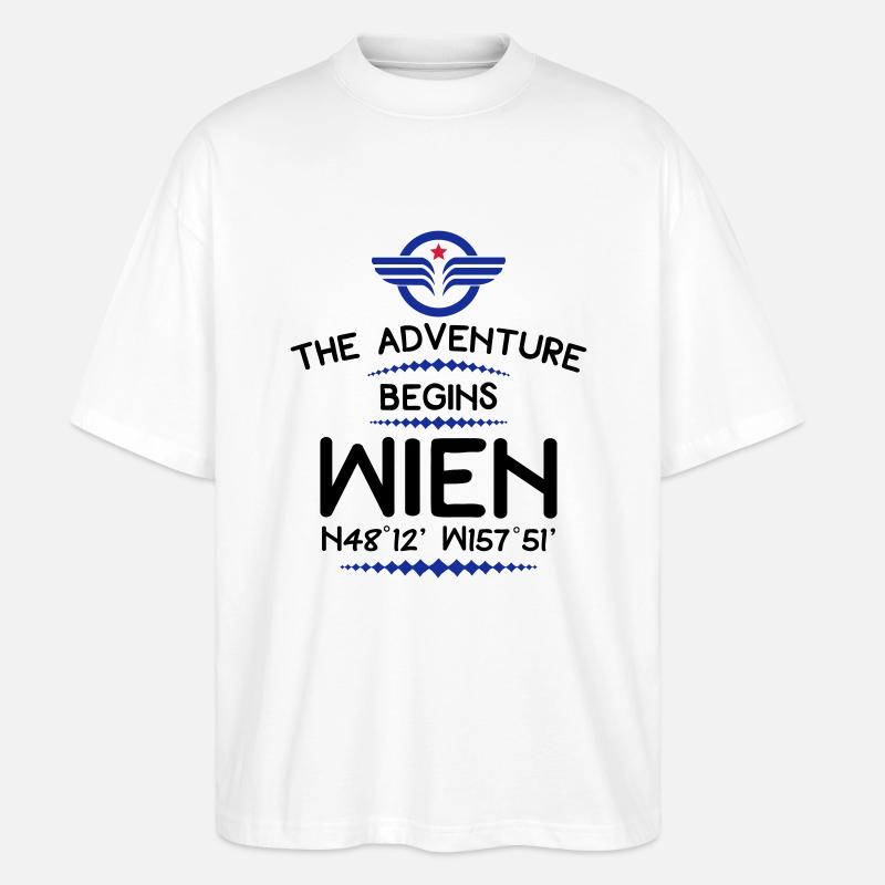 Wien - Stanley/Stella Oversized Unisex Bio T-Shirt Blaster 2.0 - Weiß
