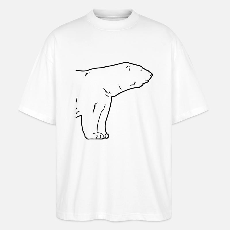 Polar Bear - Eisbär - Stanley/Stella Oversized Unisex Bio T-Shirt Blaster 2.0 - Weiß