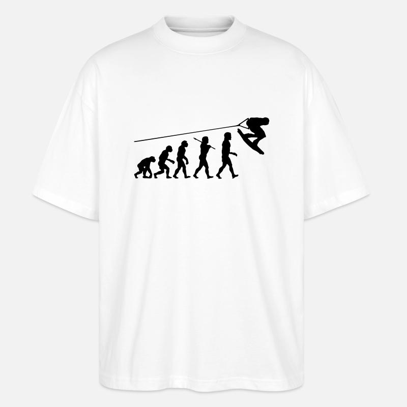 wa01 wakeboard evolution - Stanley/Stella Oversized Unisex Bio T-Shirt Blaster 2.0 - Weiß