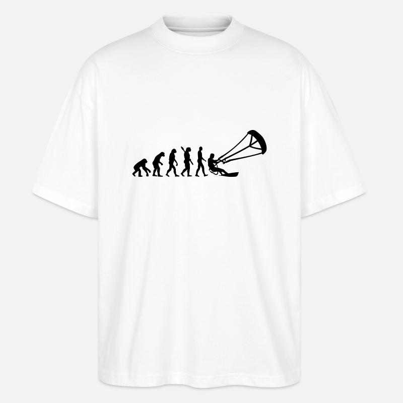 Kitesurfen - Stanley/Stella Oversized Unisex Bio T-Shirt Blaster 2.0 - Weiß