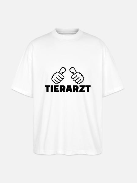 Tierarzt - Stanley/Stella Oversized Unisex Bio T-Shirt Blaster 2.0 - Weiß