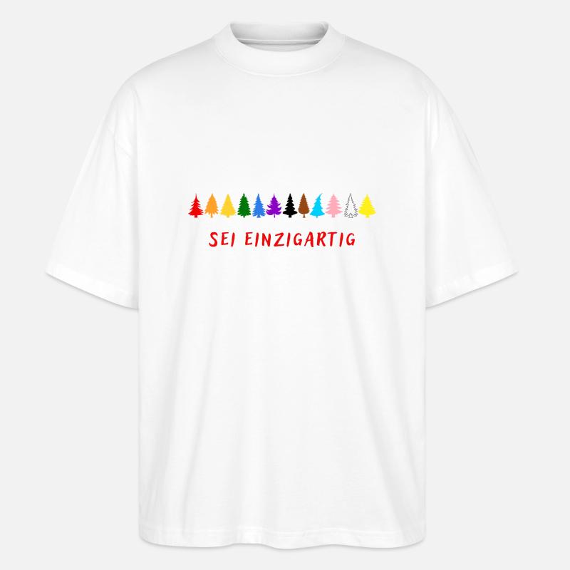 Sei einzigartig! LGBTQ - Stanley/Stella Oversized Unisex Bio T-Shirt Blaster 2.0 - Weiß