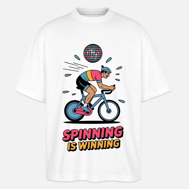 Spinn Is Winning – Retro Trainer - Stanley/Stella Oversized Unisex Bio T-Shirt Blaster 2.0 - Weiß