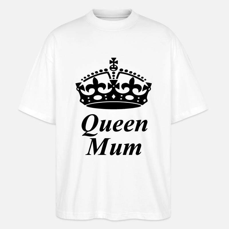 Queen Mum - Stanley/Stella Oversized Unisex Bio T-Shirt Blaster 2.0 - Weiß