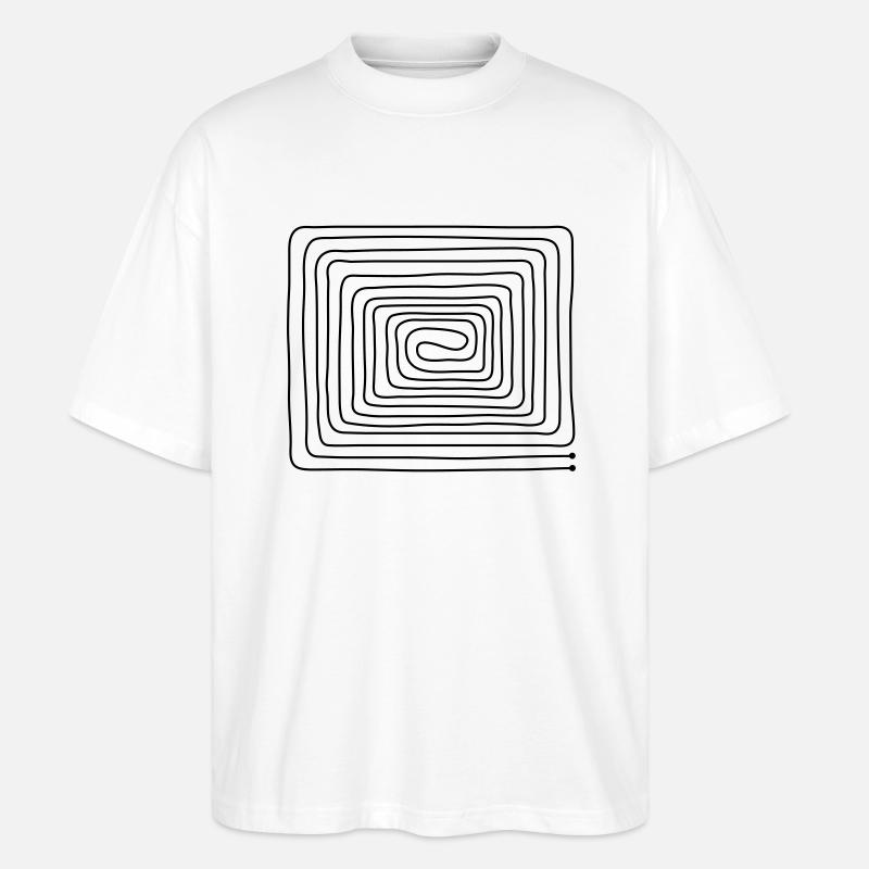 Chauffage _par_ le_ sol - T-shirt bio Blaster 2.0 coupe oversize Stanley/Stella Unisexe - blanc