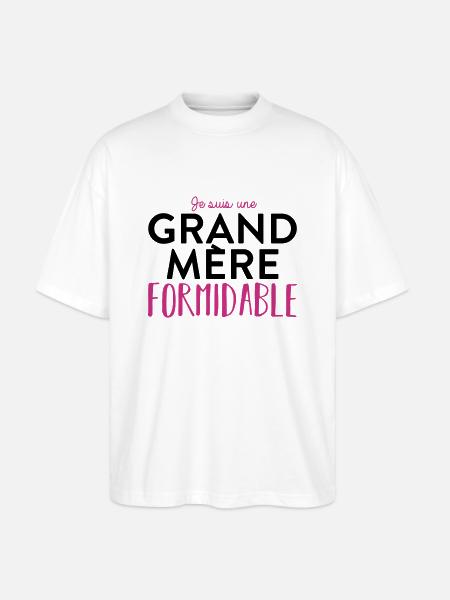 Grand mere formidable - T-shirt bio Blaster 2.0 coupe oversize Stanley/Stella Unisexe - blanc