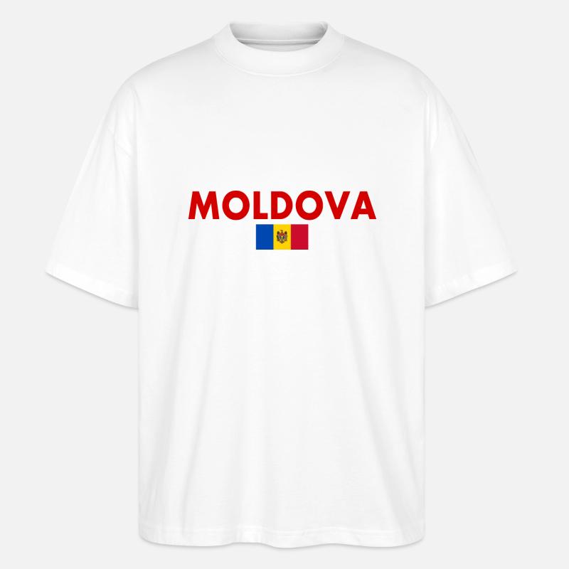 moldova - Stanley/Stella Oversized Unisex Bio T-Shirt Blaster 2.0 - Weiß