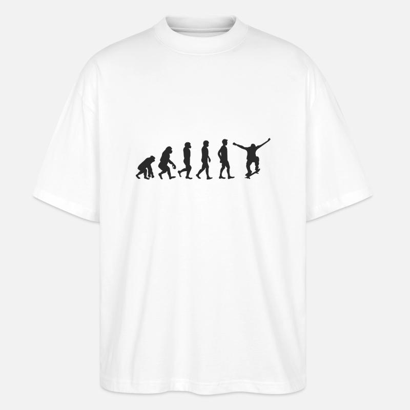 Evolution Skater - T-shirt bio Blaster 2.0 coupe oversize Stanley/Stella Unisexe - blanc