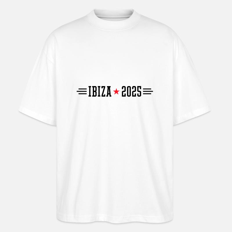 Ibiza 2025 - Stanley/Stella Oversized Unisex Bio T-Shirt Blaster 2.0 - Weiß