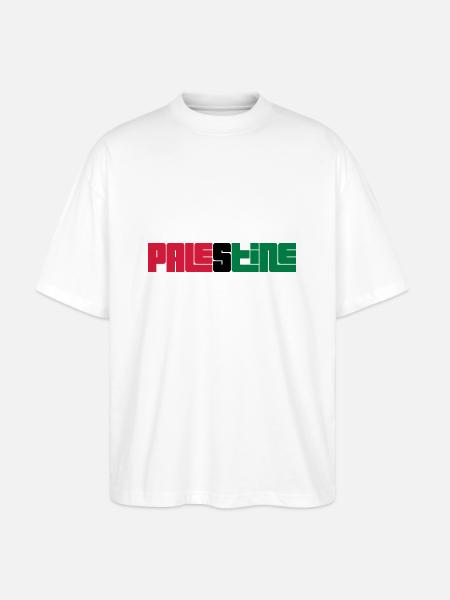 Palestine - Stanley/Stella Oversized Unisex Bio T-Shirt Blaster 2.0 - Weiß