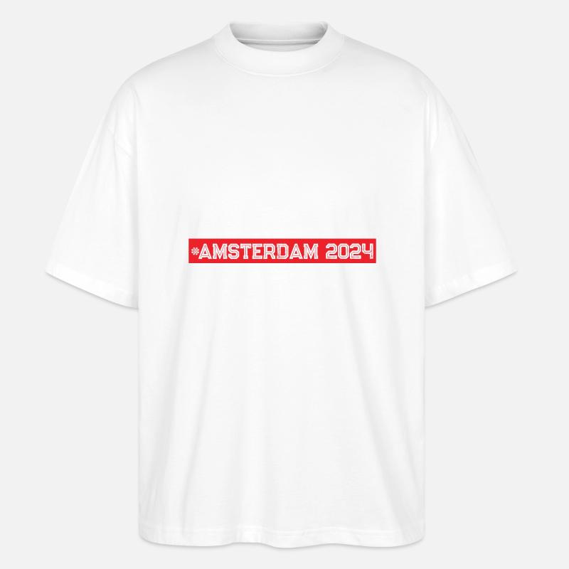 Amsterdam 2024 - Stanley/Stella Oversized Unisex Bio T-Shirt Blaster 2.0 - Weiß