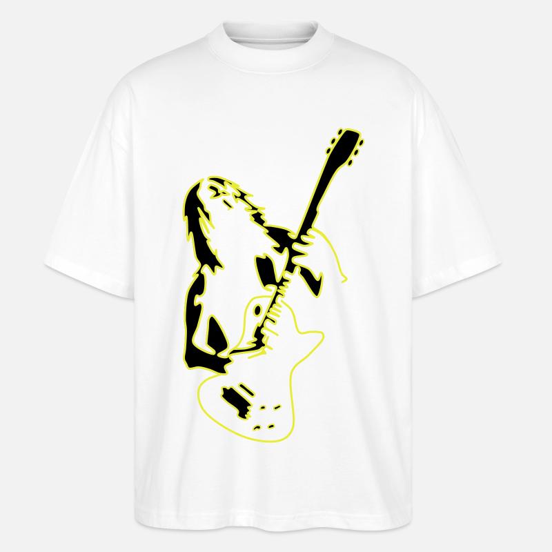 Rock' Roll, c’est la vie ✔ - T-shirt bio Blaster 2.0 coupe oversize Stanley/Stella Unisexe - blanc