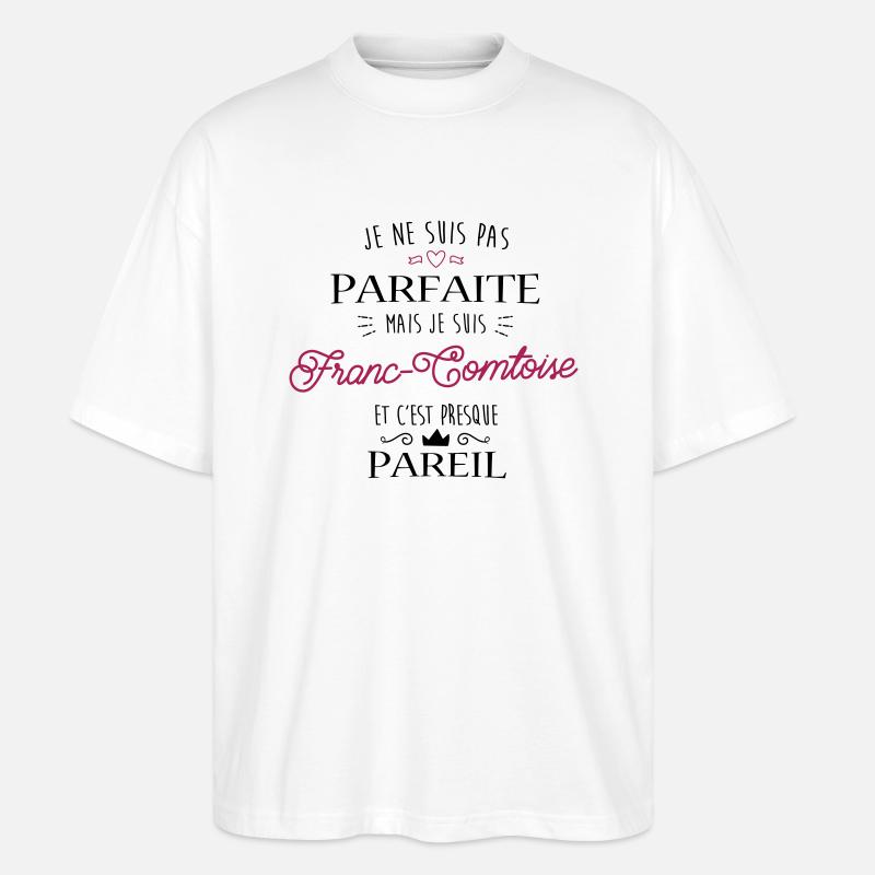 Franc Comtoise - T-shirt bio Blaster 2.0 coupe oversize Stanley/Stella Unisexe - blanc