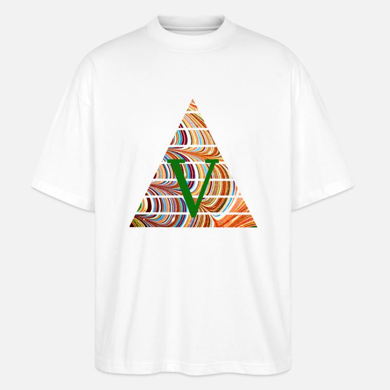 Triangle E 56 V - Stanley/Stella Oversized Unisex Organic T-shirt Blaster 2.0 - white