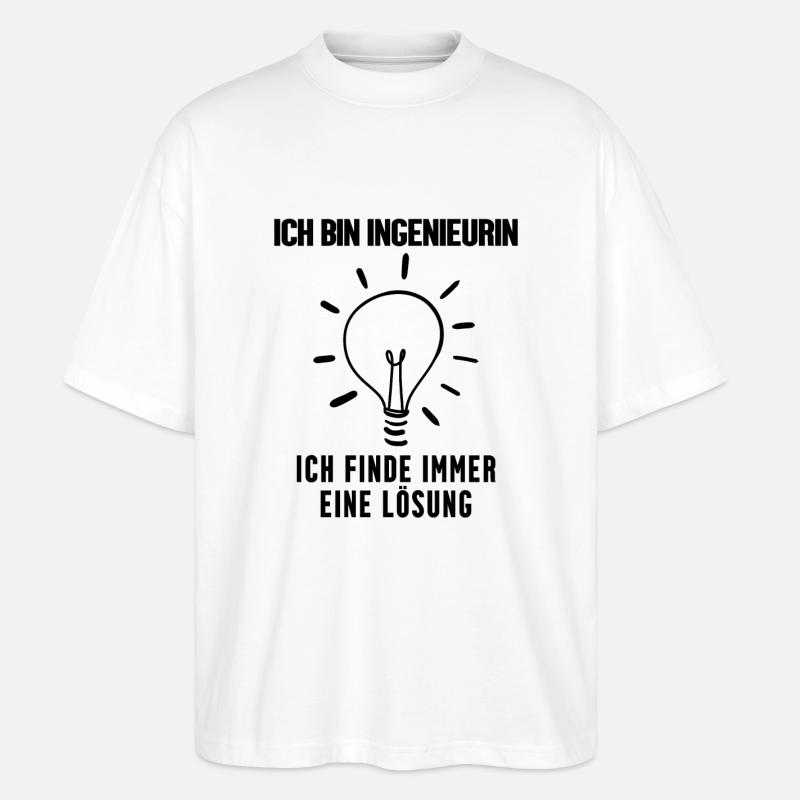 Ingenieurin Beruf Ausbildung - Stanley/Stella Oversized Unisex Bio T-Shirt Blaster 2.0 - Weiß