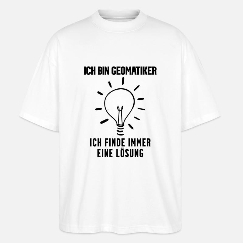 Geomatiker - Stanley/Stella Oversized Unisex Bio T-Shirt Blaster 2.0 - Weiß