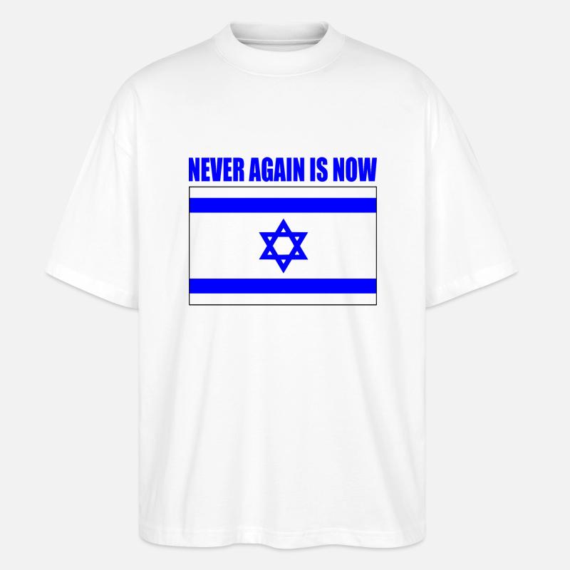 Never again is now - T-shirt bio Blaster 2.0 coupe oversize Stanley/Stella Unisexe - blanc