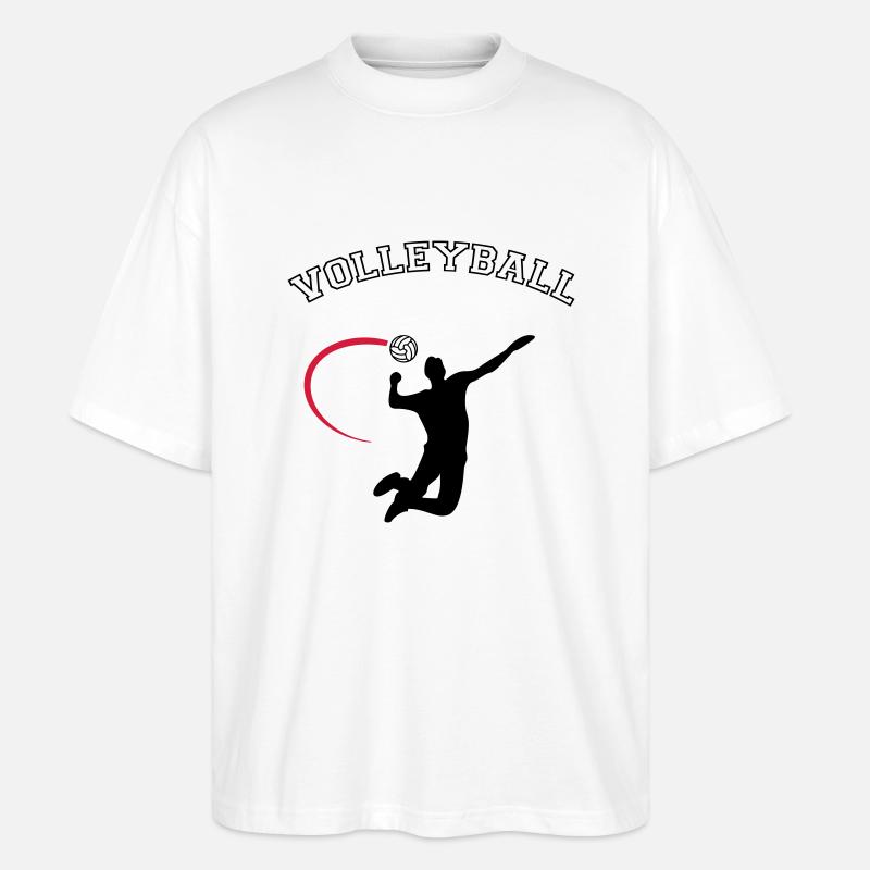 volleyball - Stanley/Stella Oversized Unisex Bio T-Shirt Blaster 2.0 - Weiß