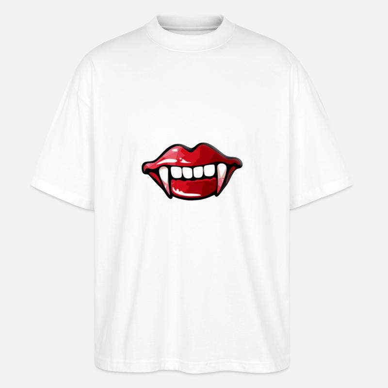 VAMPIR - HALLOWEEN - Stanley/Stella Oversized Unisex Bio T-Shirt Blaster 2.0 - Weiß