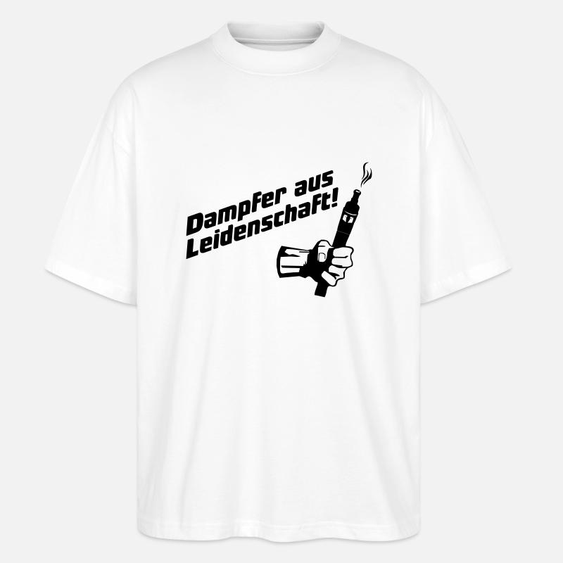 Leidenschaft - Stanley/Stella Oversized Unisex Bio T-Shirt Blaster 2.0 - Weiß