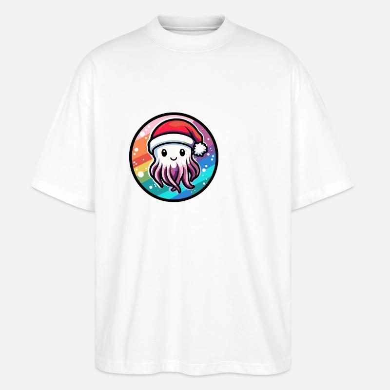 Méduse Noël Noël - T-shirt bio Blaster 2.0 coupe oversize Stanley/Stella Unisexe - blanc