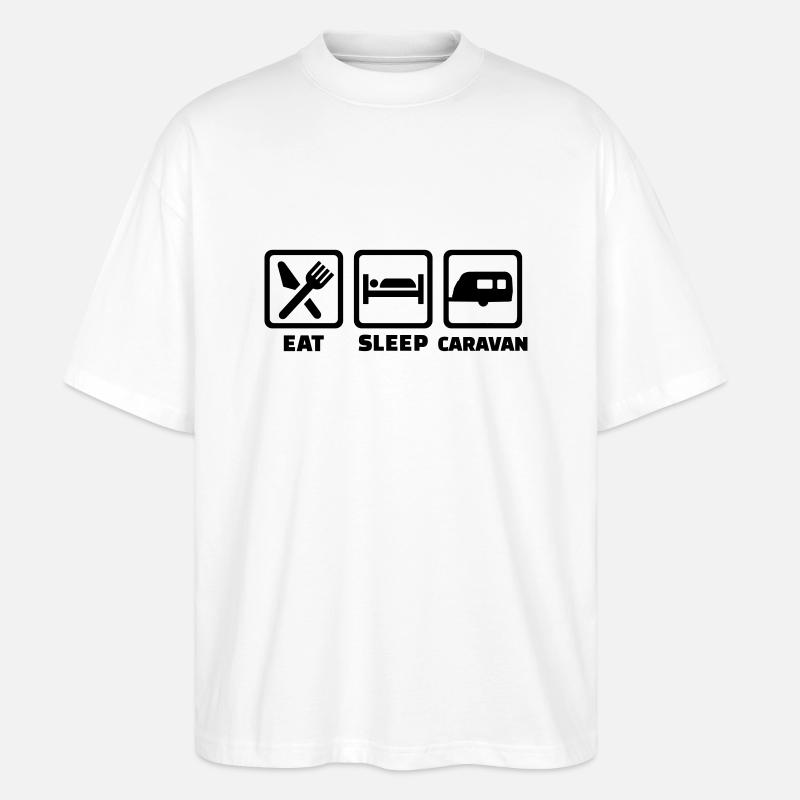Caravan - Stanley/Stella Oversized Unisex Bio T-Shirt Blaster 2.0 - Weiß