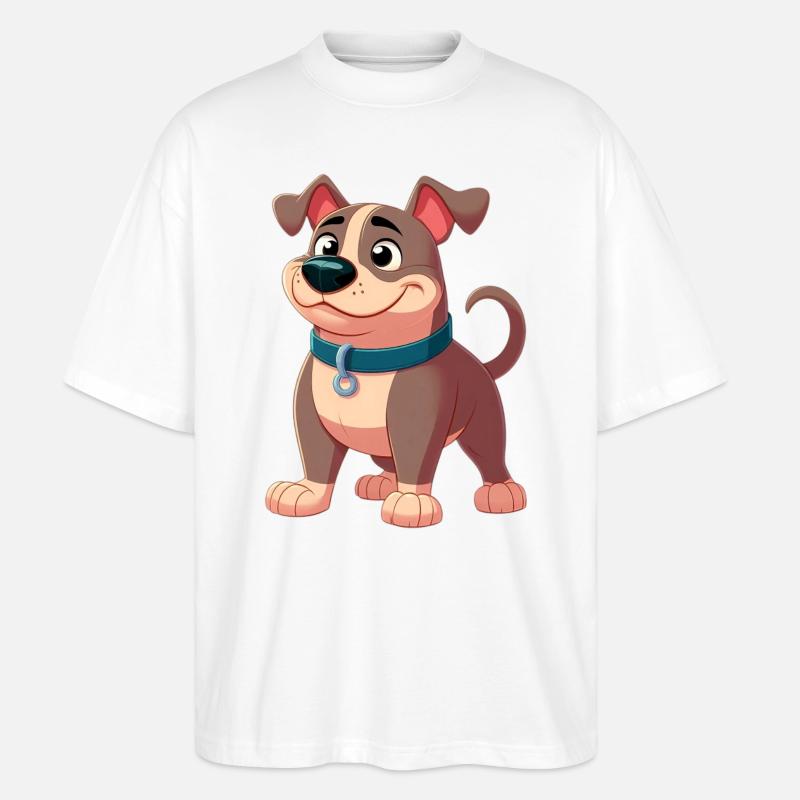 Pitbull 4 - Stanley/Stella Oversized Unisex Bio T-Shirt Blaster 2.0 - Weiß