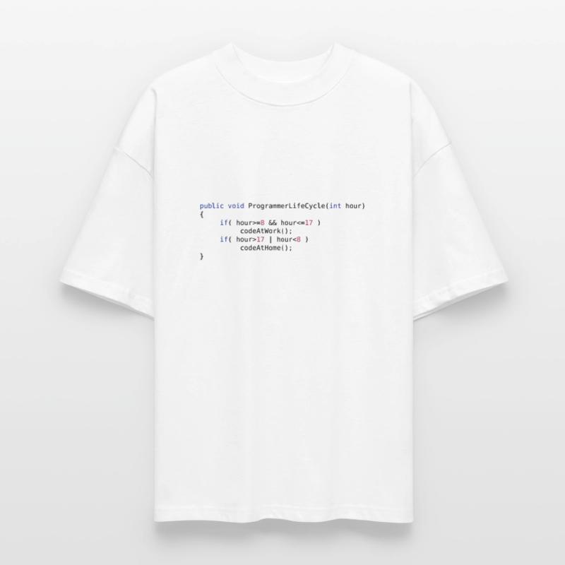 CODE AT WORK OR CODE AT HOME - JAVA PSEUDO T-shirt bio Blaster 2.0 coupe oversize Stanley/Stella Unisexe