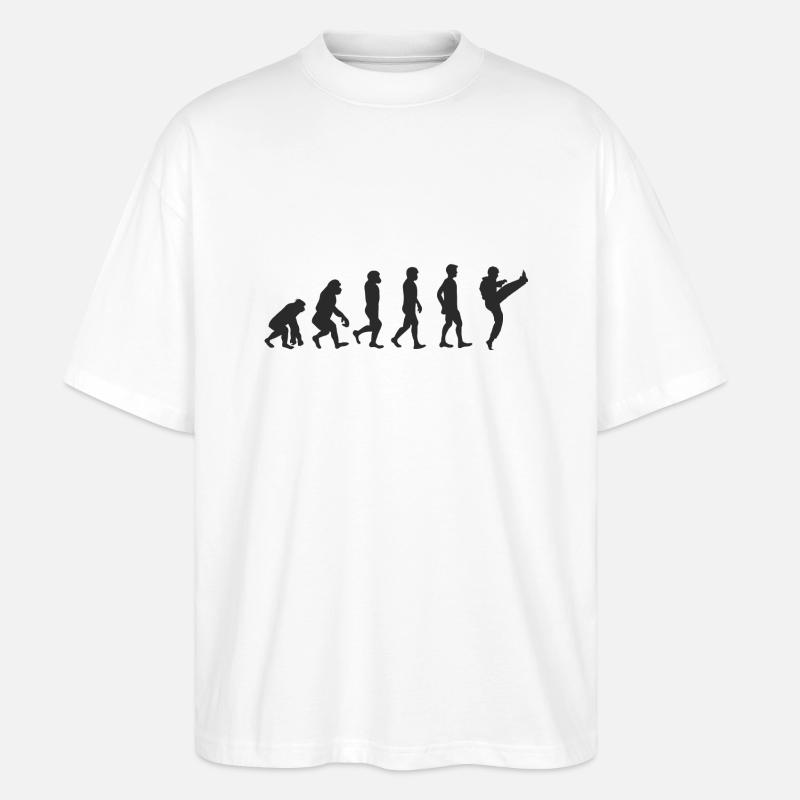 Evolution Karate - Stanley/Stella Oversized Unisex Bio T-Shirt Blaster 2.0 - Weiß