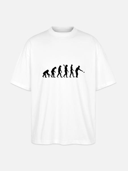 Pétanque Évolution - T-shirt bio Blaster 2.0 coupe oversize Stanley/Stella Unisexe - blanc
