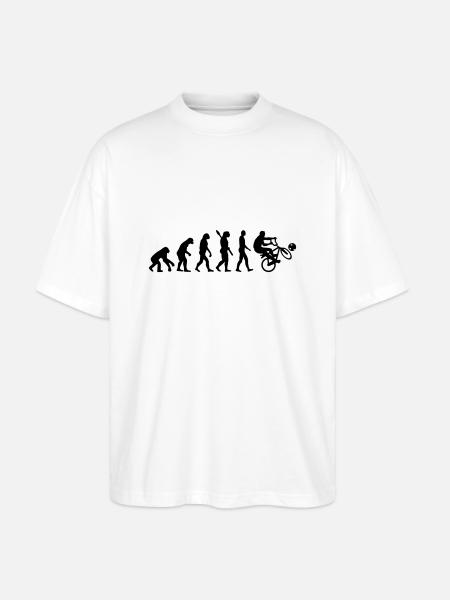 Evolution Cycle ball - T-shirt bio Blaster 2.0 coupe oversize Stanley/Stella Unisexe - blanc