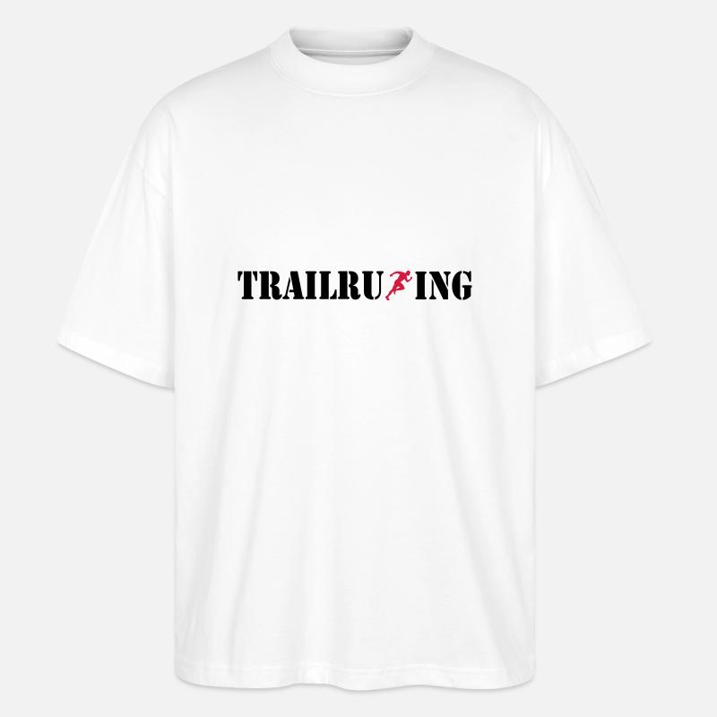 TRAIL RUNNING - T-shirt bio Blaster 2.0 coupe oversize Stanley/Stella Unisexe - blanc