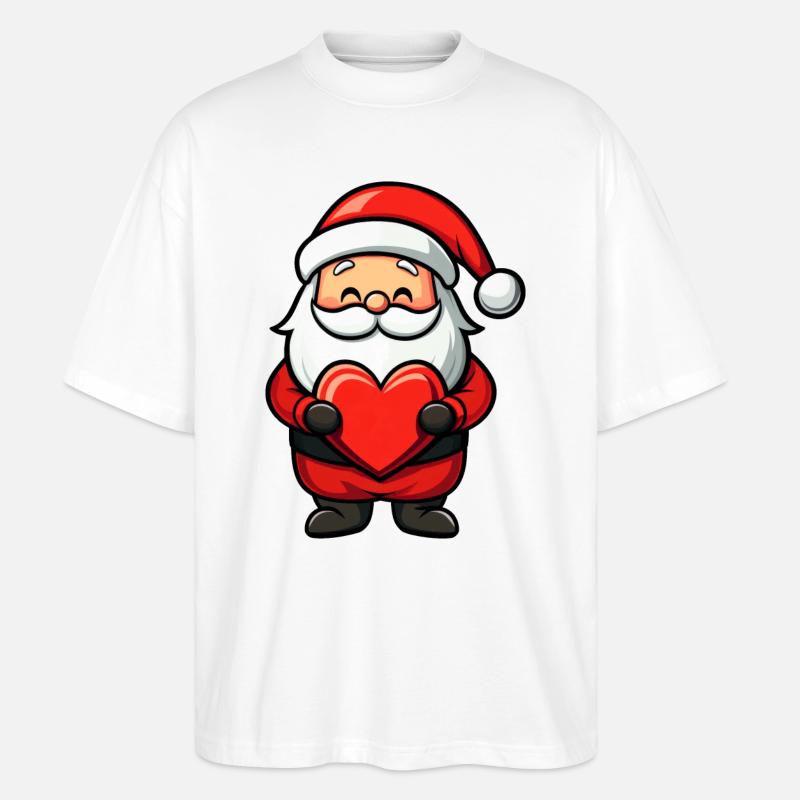 Weihnachtsmann - Stanley/Stella Oversized Unisex Bio T-Shirt Blaster 2.0 - Weiß