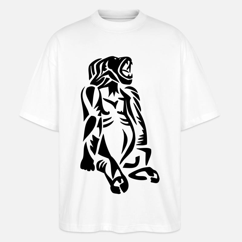 Gorilla - Stanley/Stella Oversized Unisex Bio T-Shirt Blaster 2.0 - Weiß