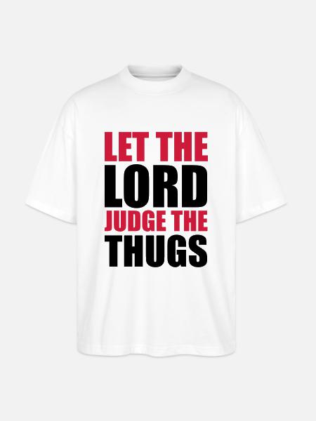 Lord Judge The Thugs - Stanley/Stella Oversized Unisex Organic T-shirt Blaster 2.0 - white