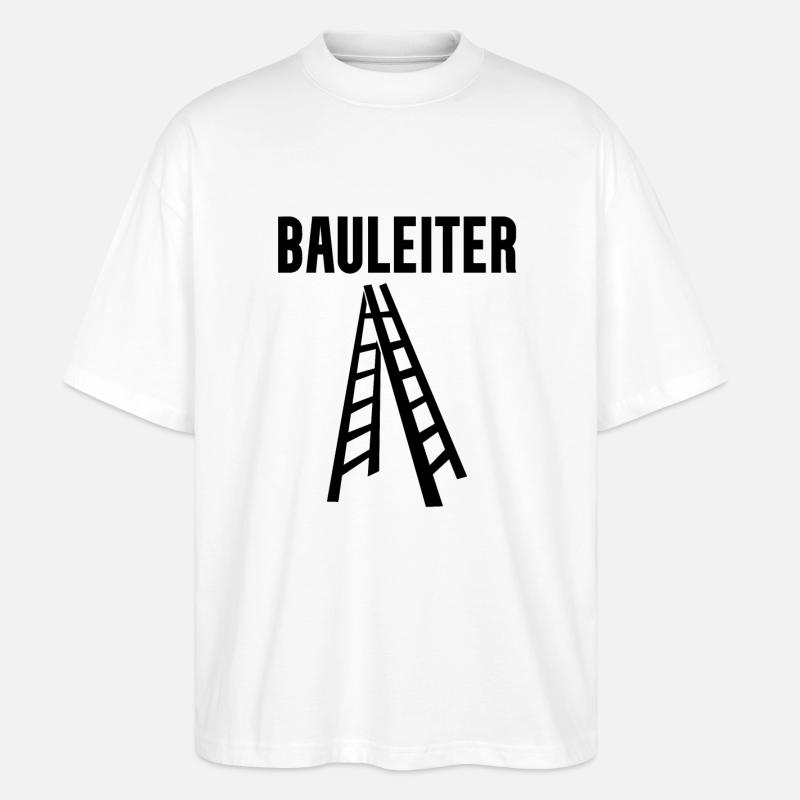 Bauleiter - Stanley/Stella Oversized Unisex Bio T-Shirt Blaster 2.0 - Weiß