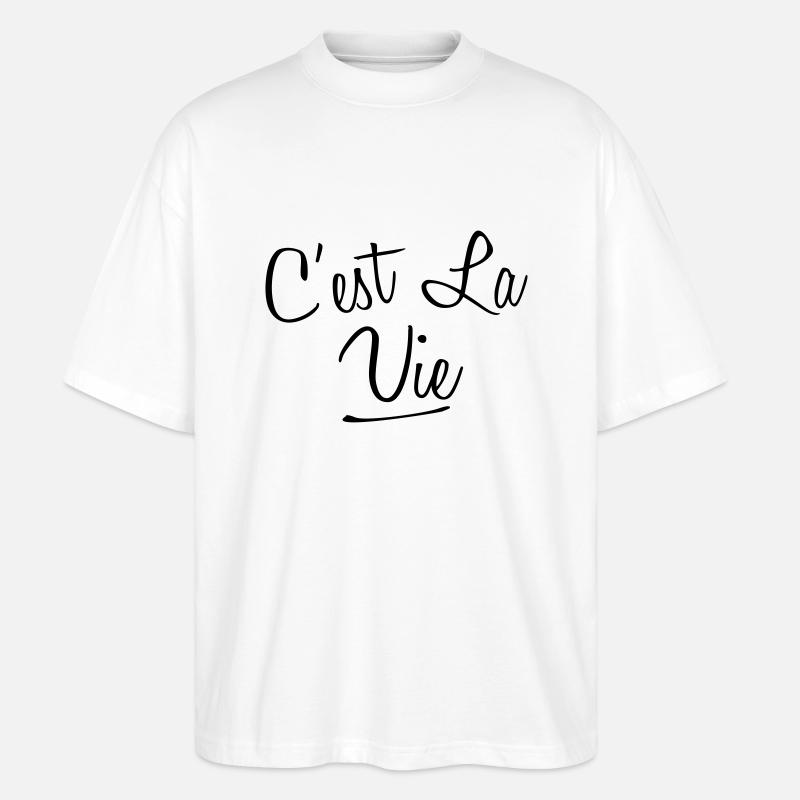 Cest La Vie - Stanley/Stella Oversized Unisex Bio T-Shirt Blaster 2.0 - Weiß