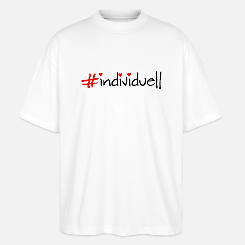 individuell - Stanley/Stella Oversized Unisex Bio T-Shirt Blaster 2.0 - Weiß