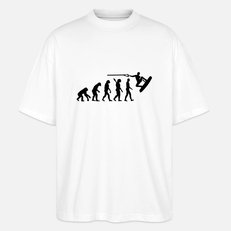 Evolution Wakeboard - T-shirt bio Blaster 2.0 coupe oversize Stanley/Stella Unisexe - blanc