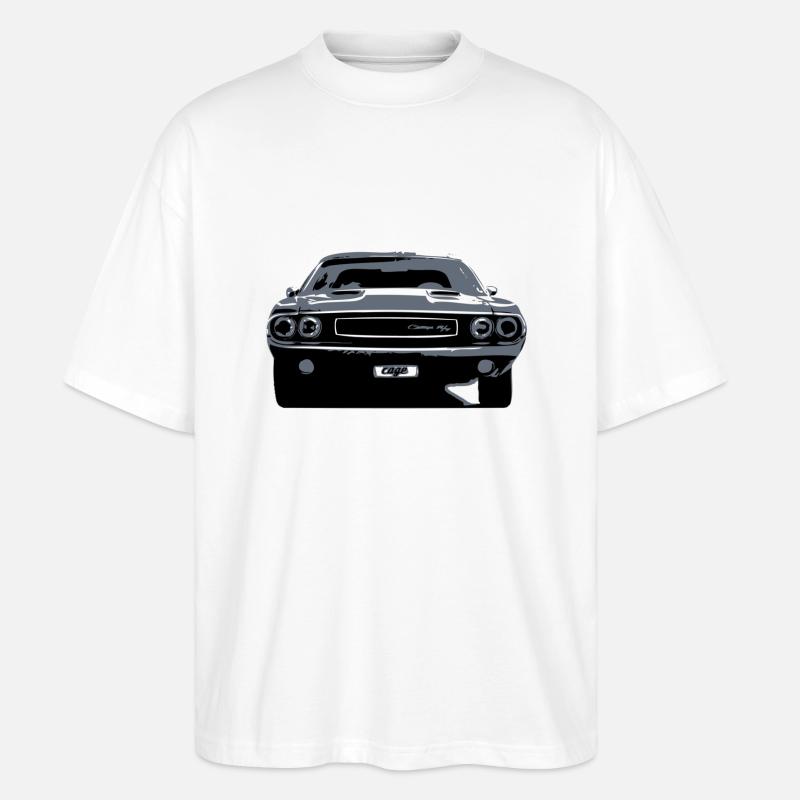 challenger r/t - Stanley/Stella Oversized Unisex Bio T-Shirt Blaster 2.0 - Weiß