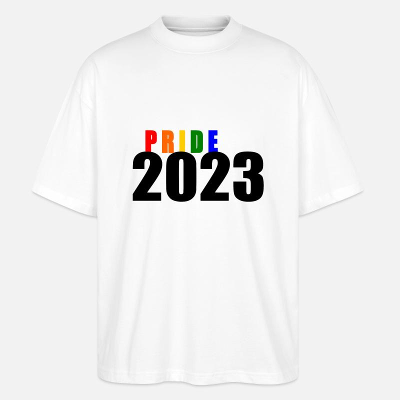 Pride 2023 - Stanley/Stella Oversized Unisex Bio T-Shirt Blaster 2.0 - Weiß