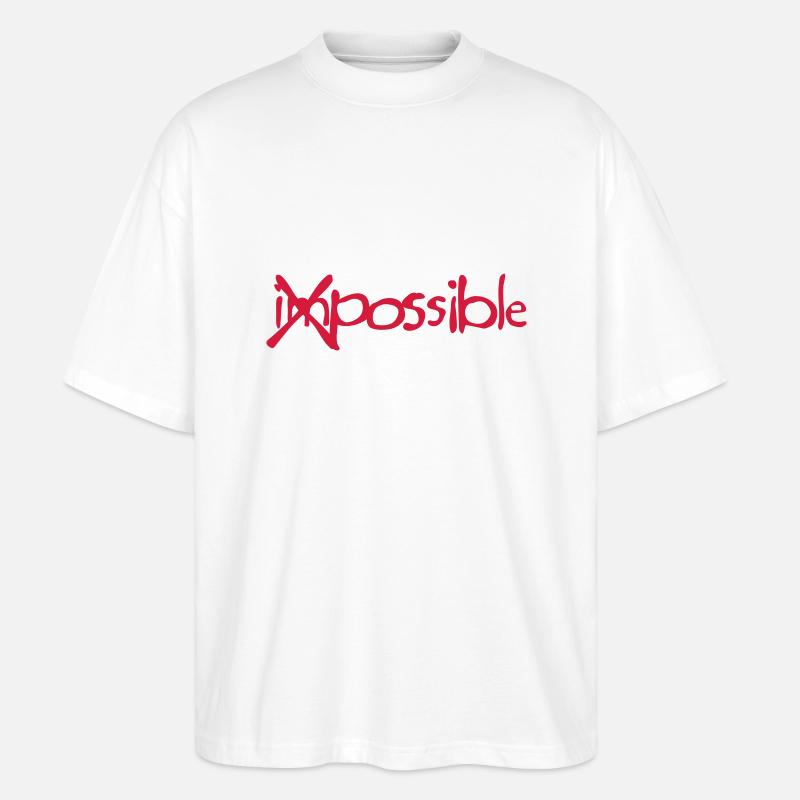 nicht Querstange unmöglich - Stanley/Stella Oversized Unisex Bio T-Shirt Blaster 2.0 - Weiß