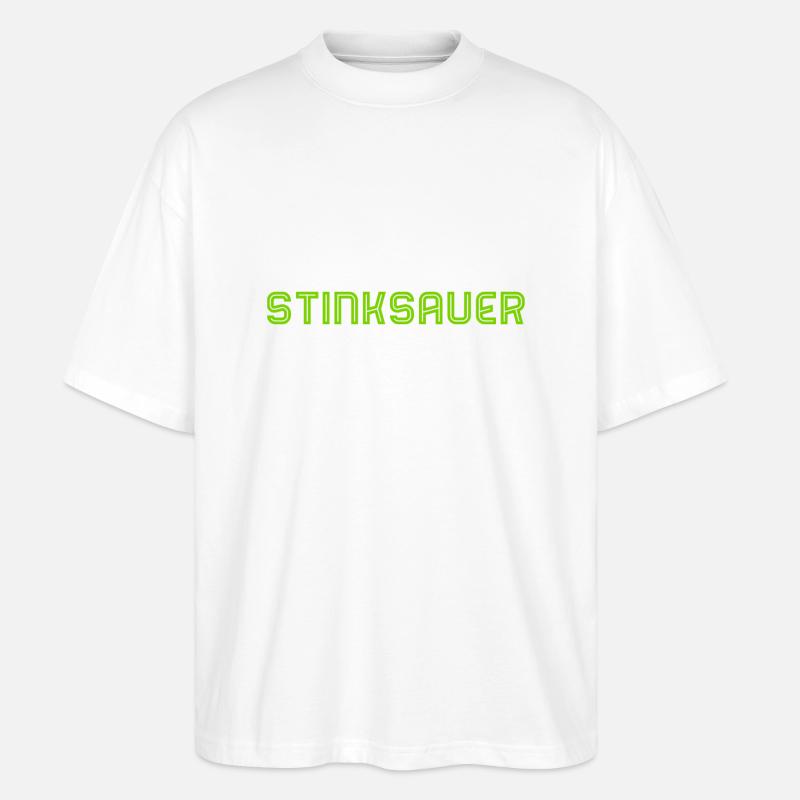 stinksauer - Stanley/Stella Oversized Unisex Bio T-Shirt Blaster 2.0 - Weiß