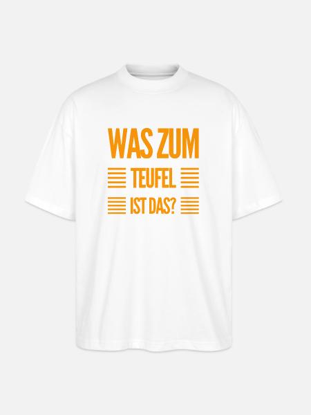was ist das? - Stanley/Stella Oversized Unisex Bio T-Shirt Blaster 2.0 - Weiß
