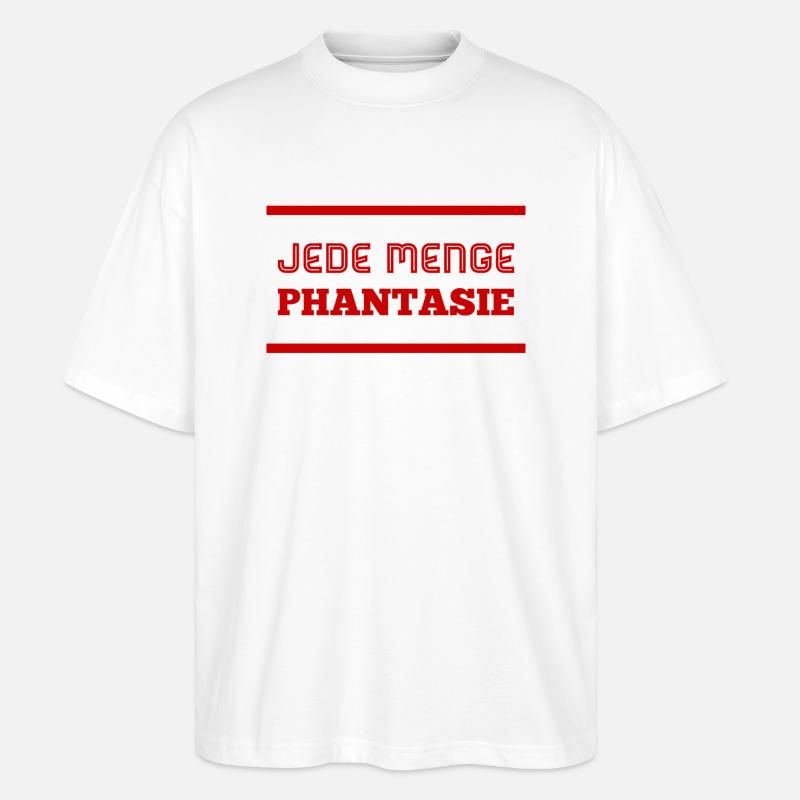 jede Menge Phantasie - Stanley/Stella Oversized Unisex Bio T-Shirt Blaster 2.0 - Weiß
