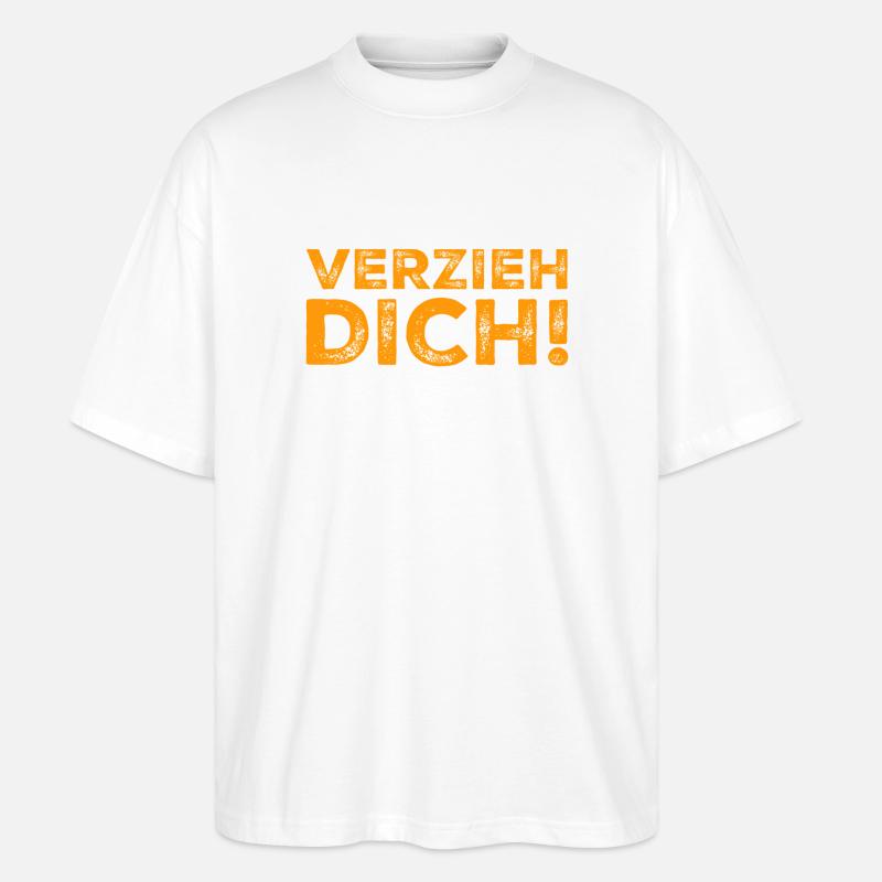 verzieh dich - Stanley/Stella Oversized Unisex Bio T-Shirt Blaster 2.0 - Weiß