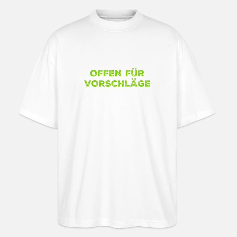 Ideen zu mir - Stanley/Stella Oversized Unisex Bio T-Shirt Blaster 2.0 - Weiß